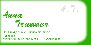 anna trummer business card